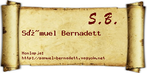 Sámuel Bernadett névjegykártya